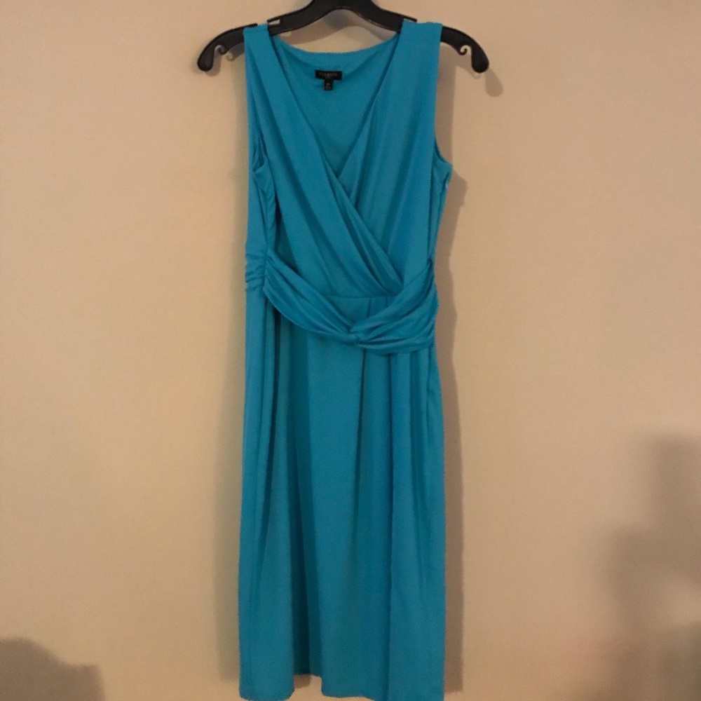 Talbots Ruched V-neck Dress